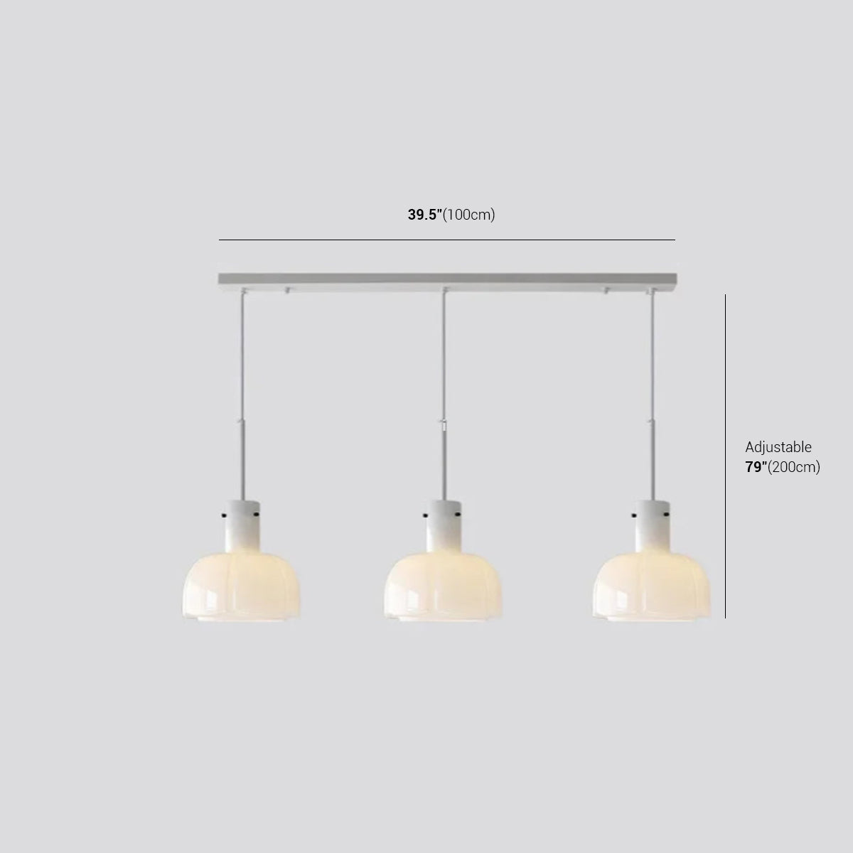 Glass Tulip Pendant Light | Modern Ceiling Lamp 10.2"x15.7"