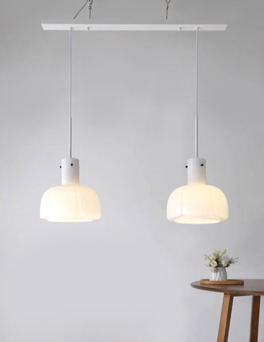 Glass Tulip Pendant Light | Modern Ceiling Lamp 10.2"x15.7"