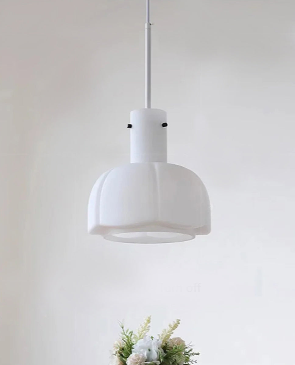 Glass Tulip Pendant Light | Modern Ceiling Lamp 10.2"x15.7"