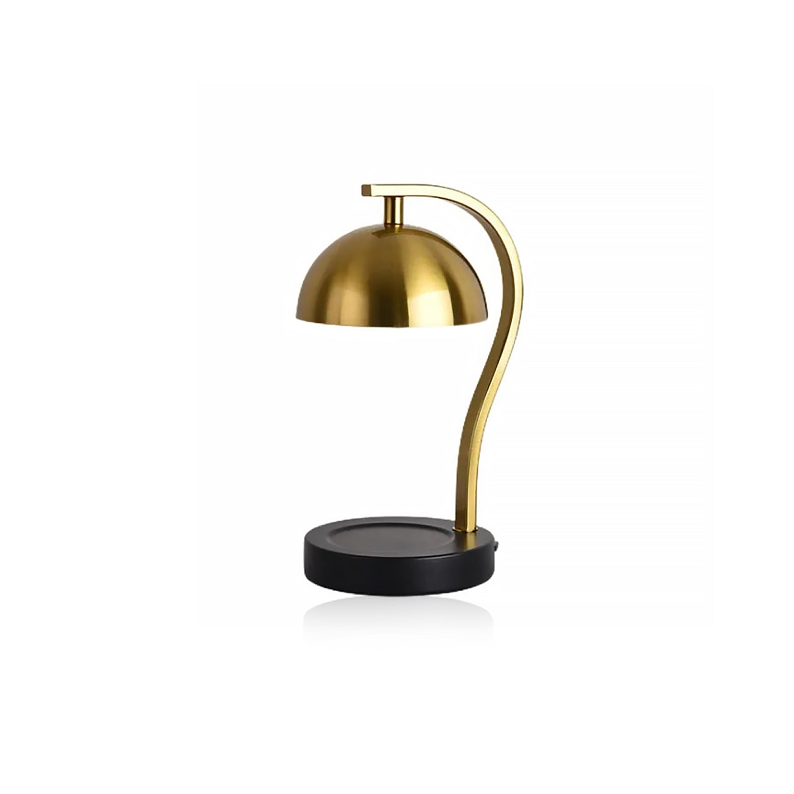 Golden Candle Warmer - Retro Curved Bar Stand Metal Lamp
