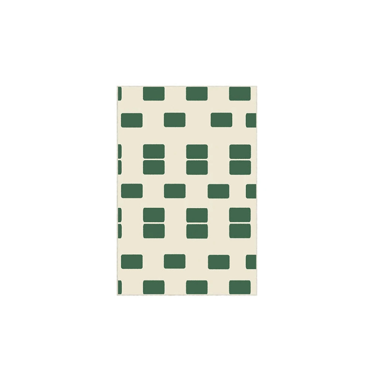 Green Retro Area Rug - French Patterned Carpet