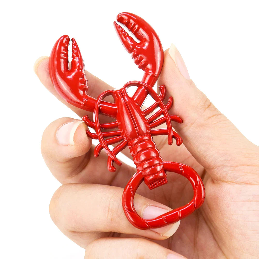 Lobster Bottle Opener - Compact Zinc Alloy Keychain