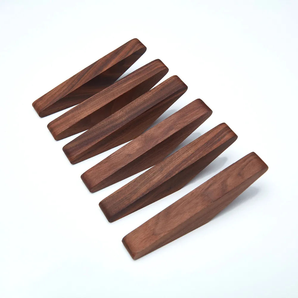 Wooden Wall Hanger - Angular Solid Wood Hook