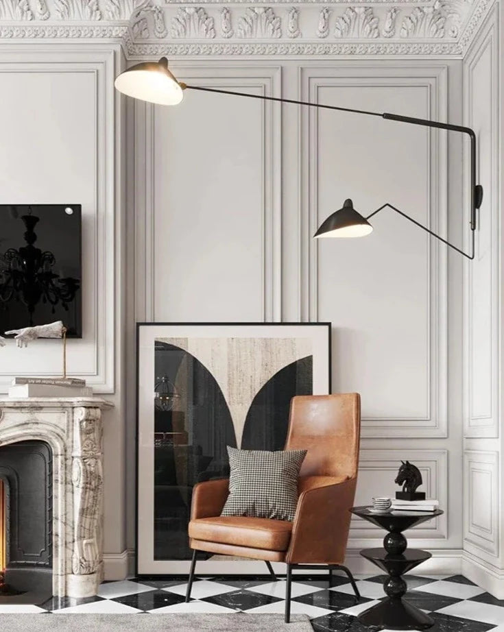 Industrial Wall Lamp - Nordic Metal Arm Fixture