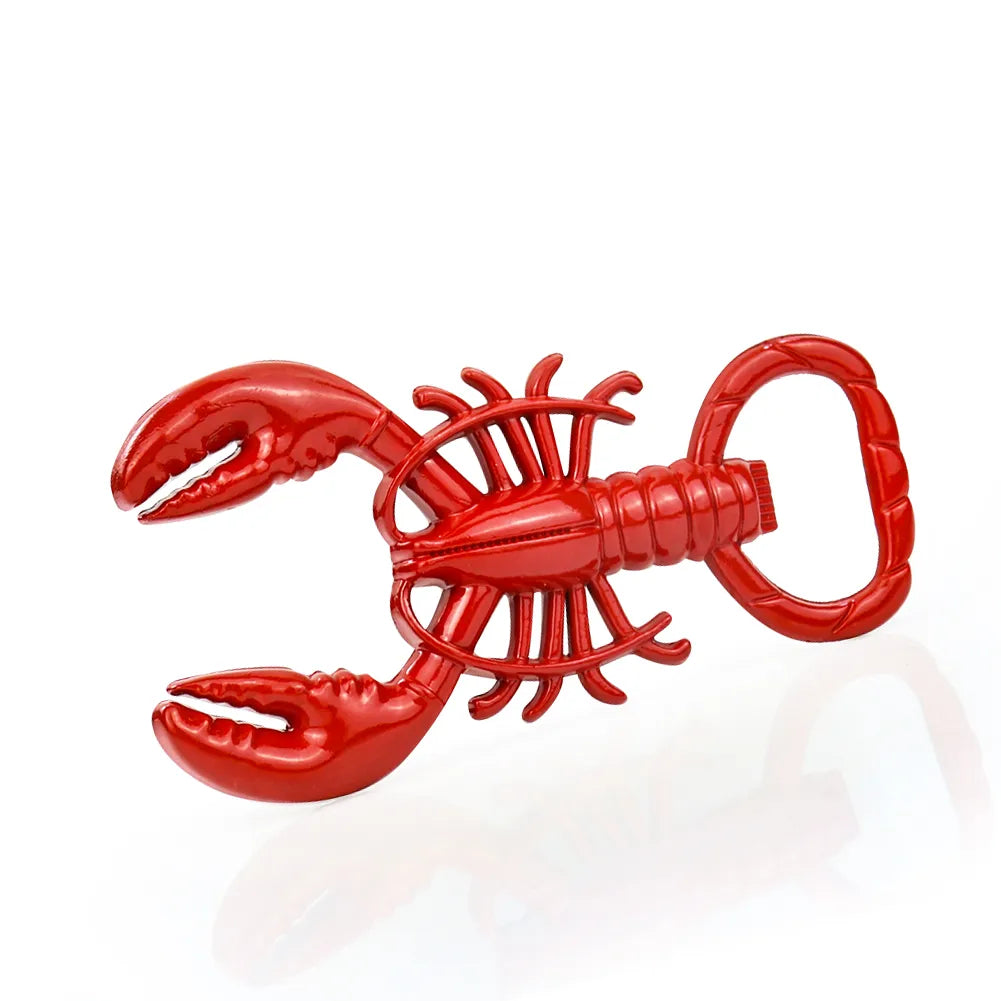 Lobster Bottle Opener - Compact Zinc Alloy Keychain