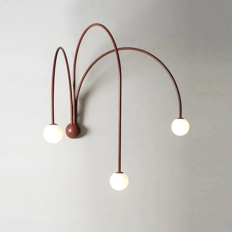 Italian Metal Wall Lamp - Modern 3 Branch Fixture