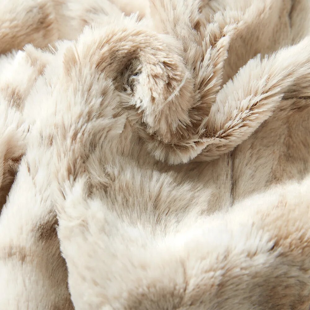Leopard Throw Blanket - Heavy Patterned Cozy Plush 51x63