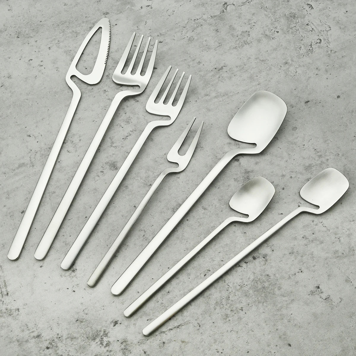 Stainless Steel Dinnerware | Irregular Shape Plates Modern Set