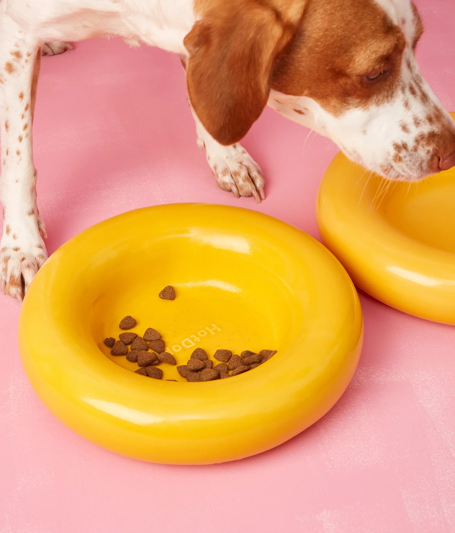 Yellow ceramic bowl