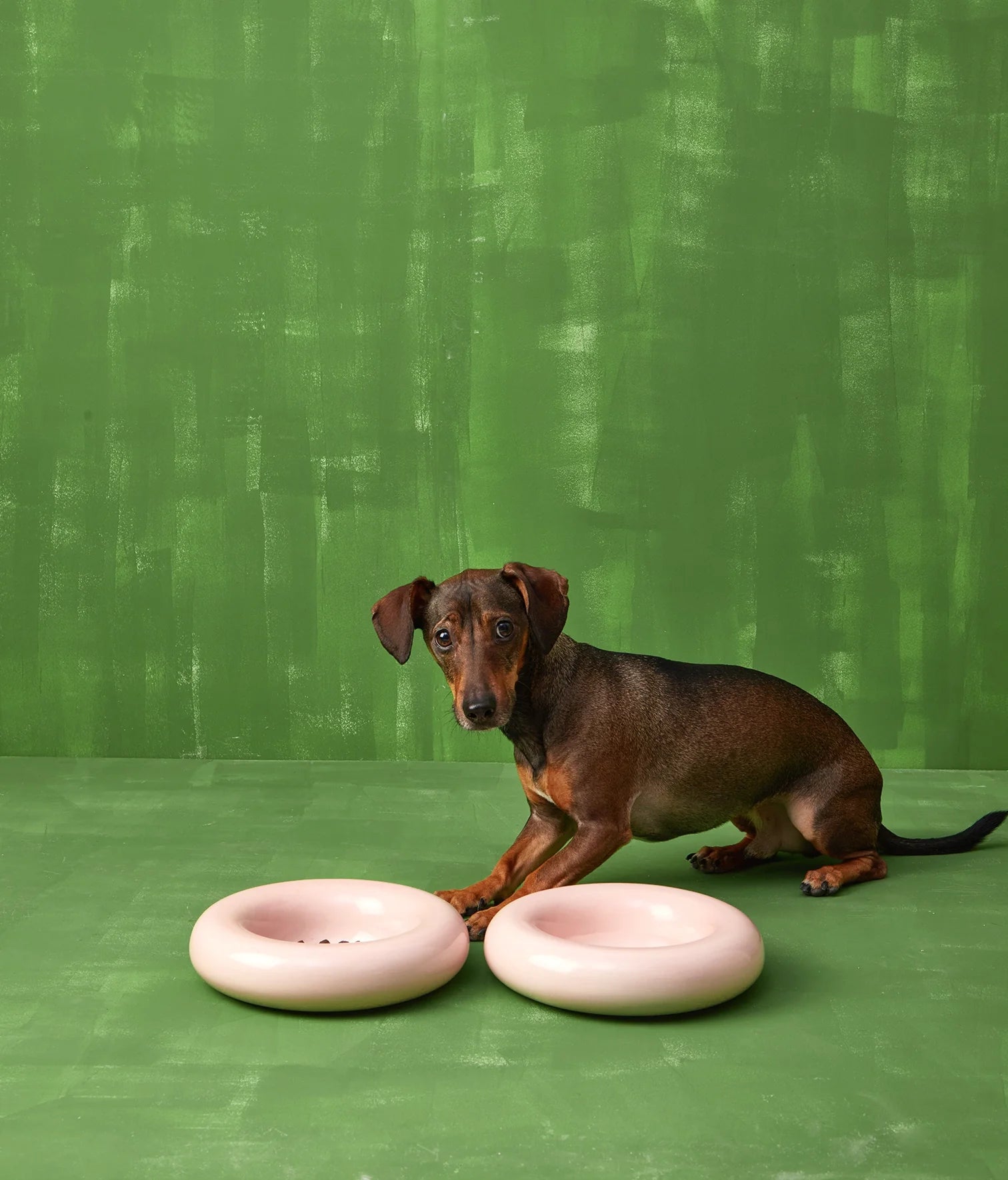 Pink ceramic bowl