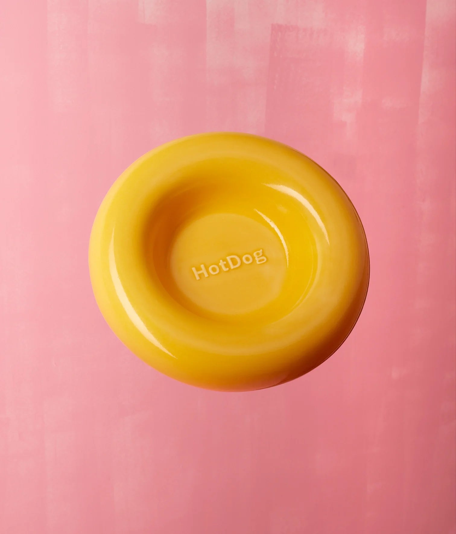 Yellow ceramic bowl