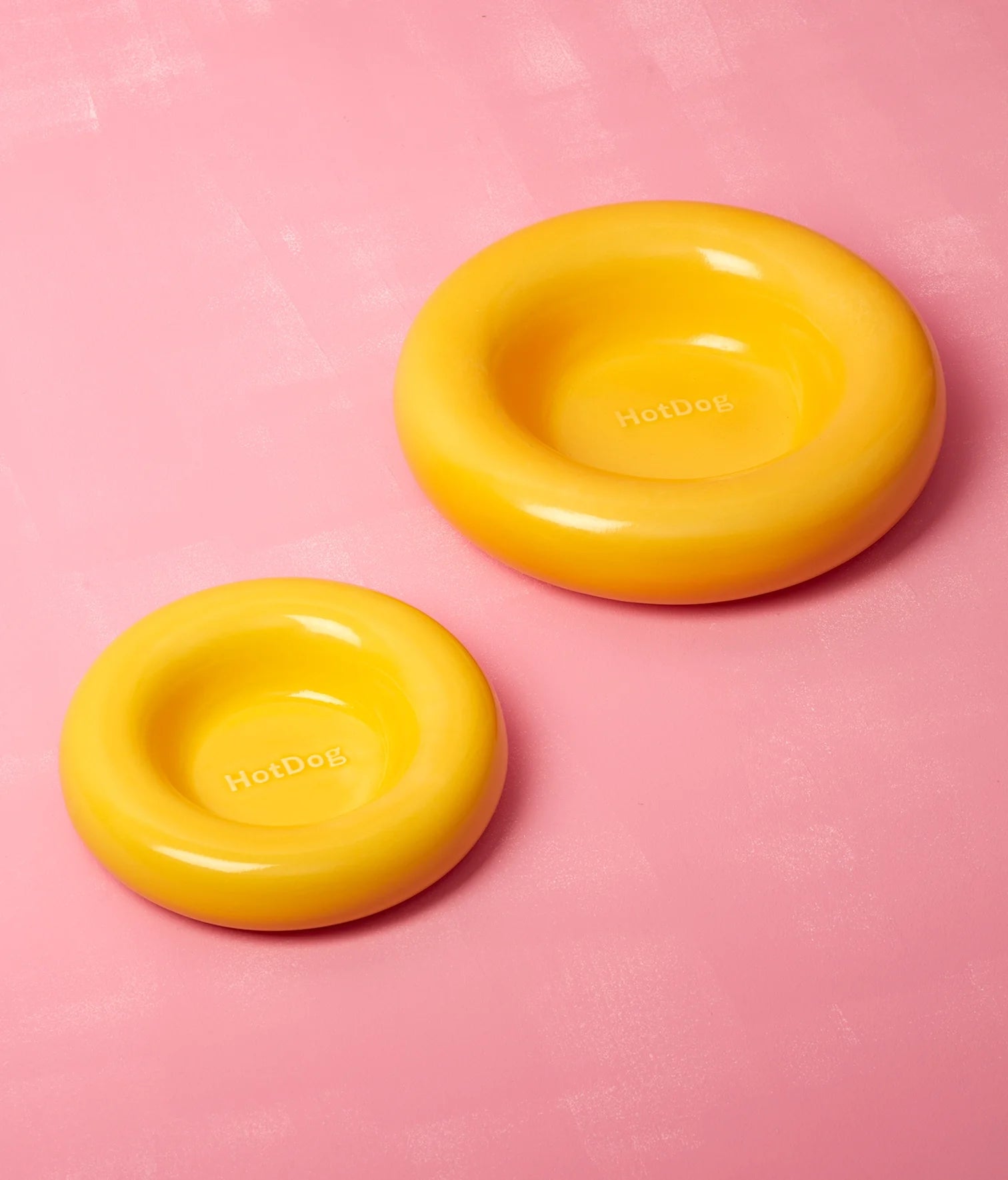 Yellow ceramic bowl