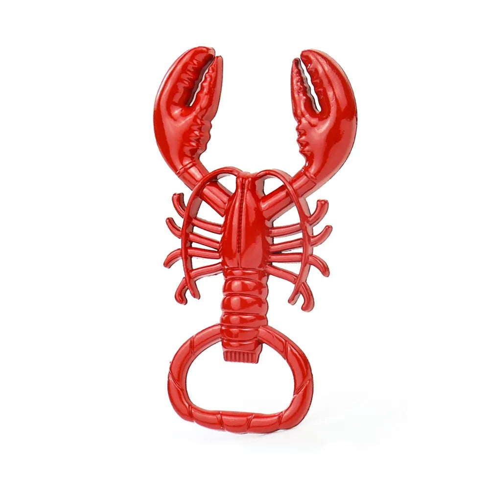 Lobster Bottle Opener - Compact Zinc Alloy Keychain