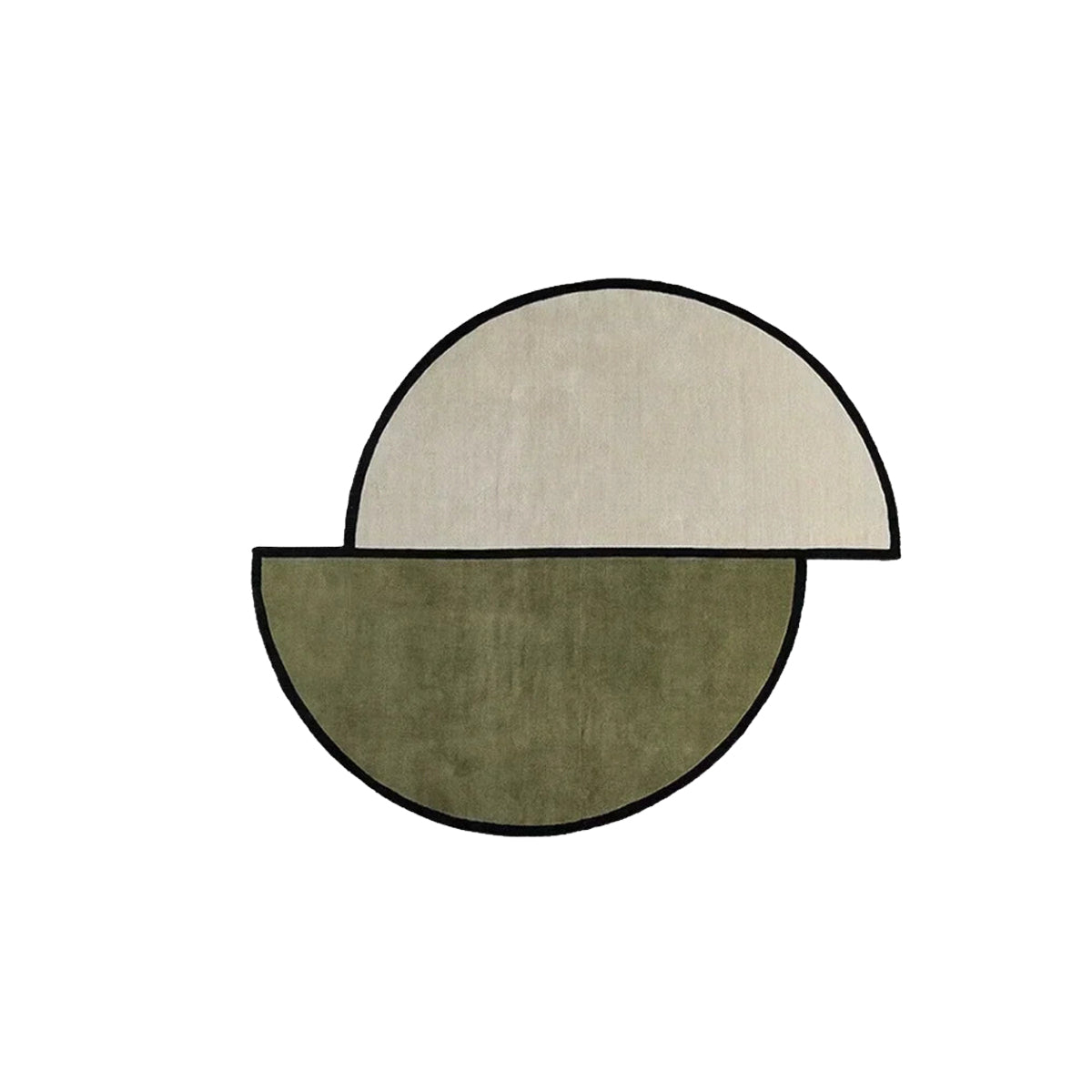 Irregular Round Rug – Staggered Area Carpet Mat