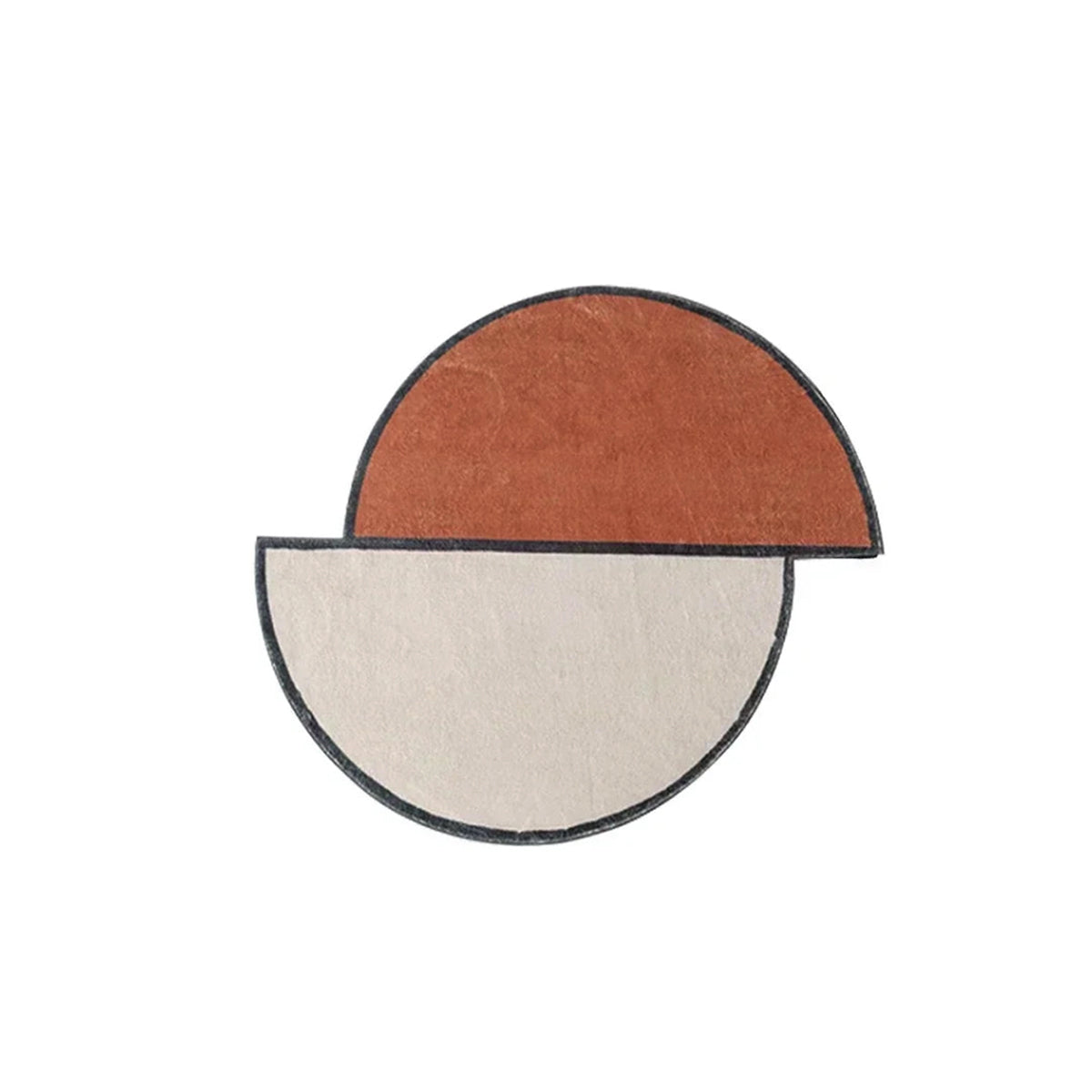 Irregular Round Rug – Staggered Area Carpet Mat