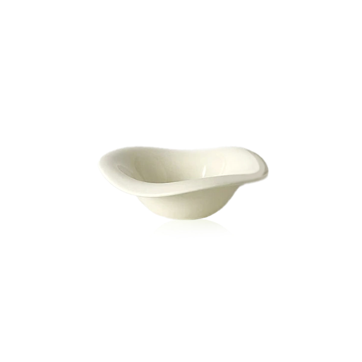 Ceramic Snack Bowl – Wave Rim Organic Shape Dish
