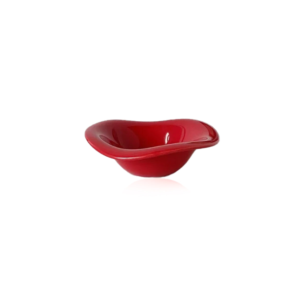Ceramic Snack Bowl – Wave Rim Organic Shape Dish