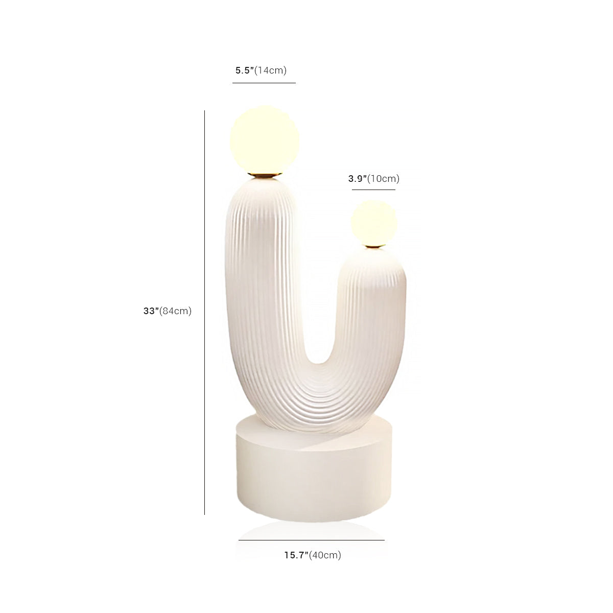 Cactus Floor Lamp - Italian Hand-Crafted Resin LED Light
