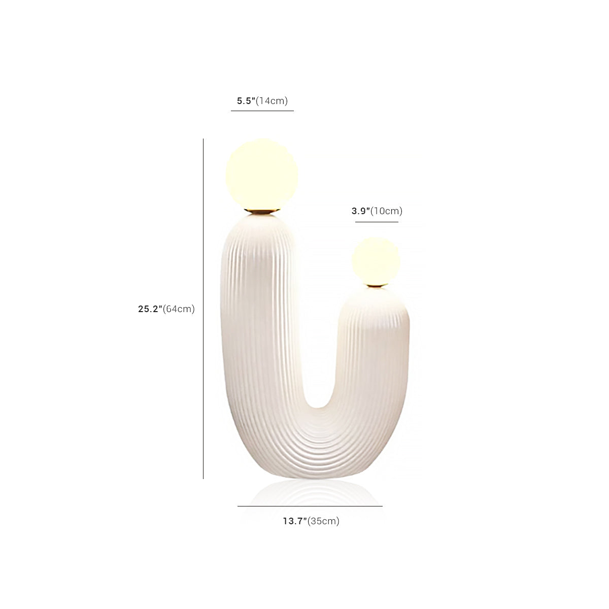 Cactus Floor Lamp - Italian Hand-Crafted Resin LED Light