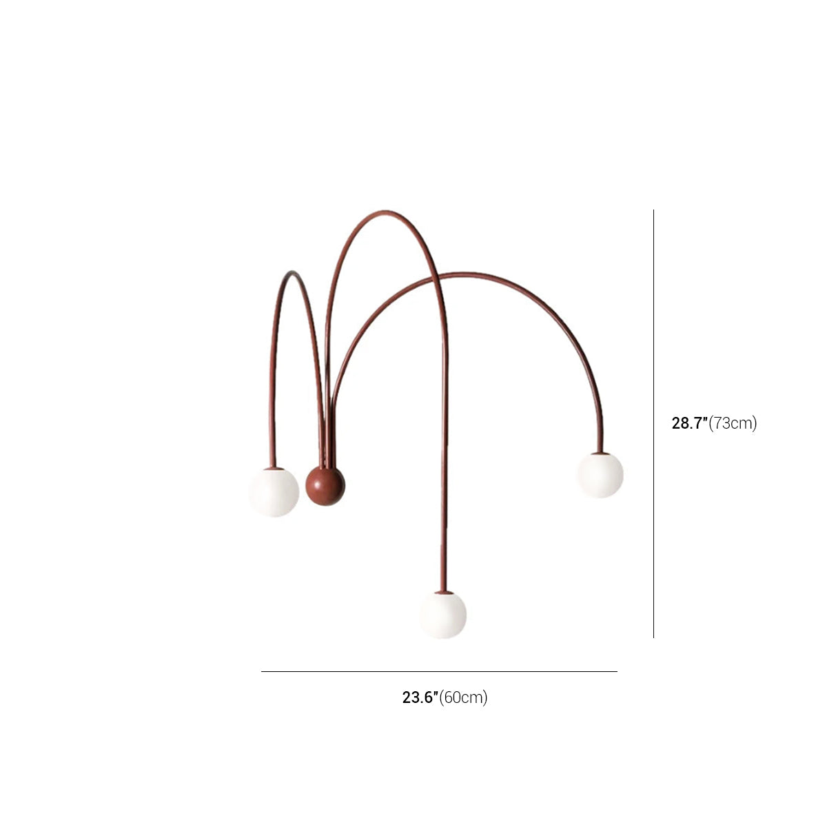 Italian Metal Wall Lamp - Modern 3 Branch Fixture