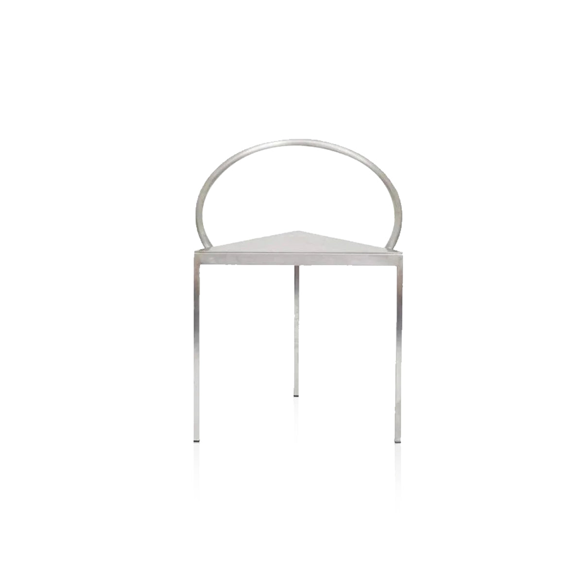 Italian Dining Chair - Minimalist Triangle Seat Metal