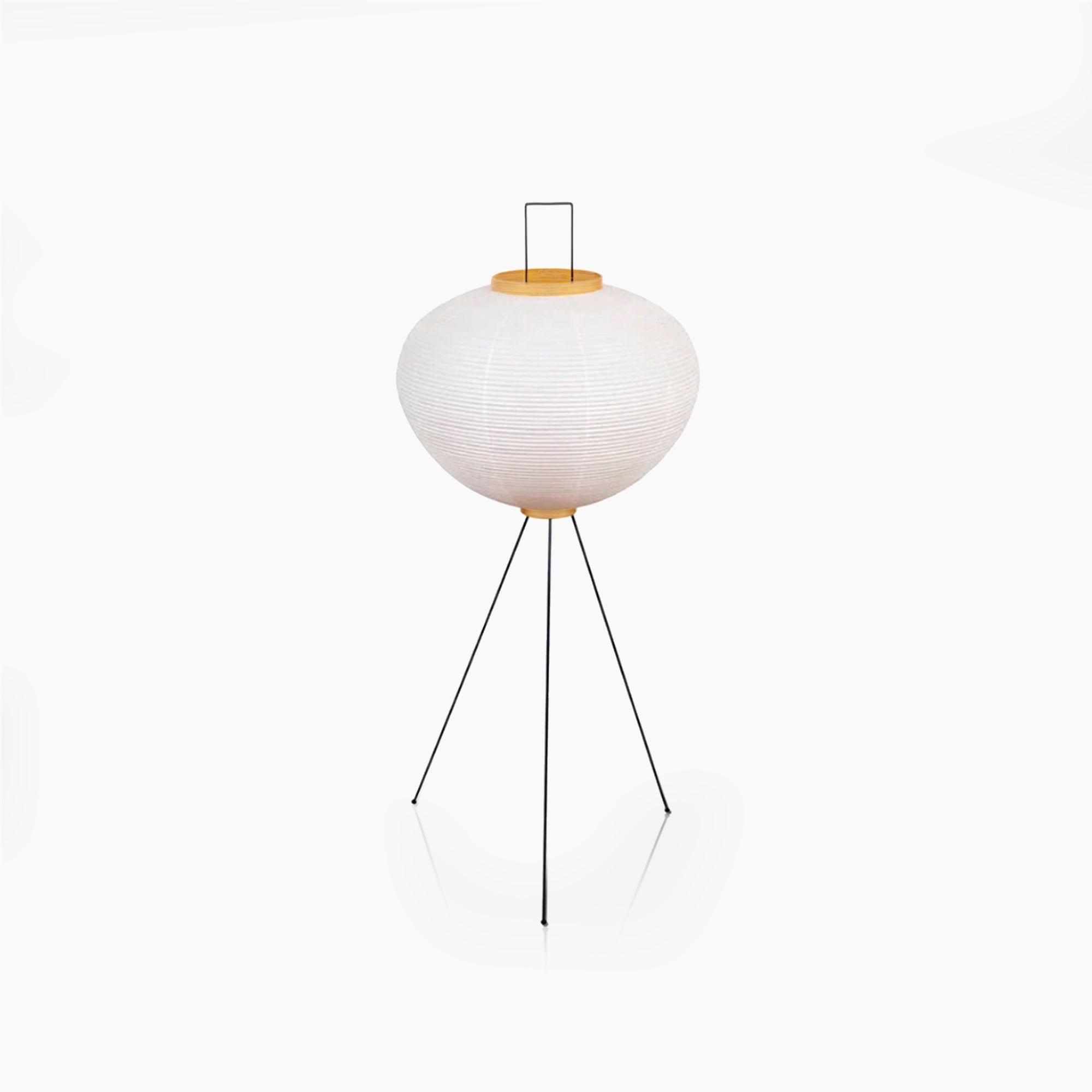 Japanese Floor Lantern – Rice Paper Round Lamp