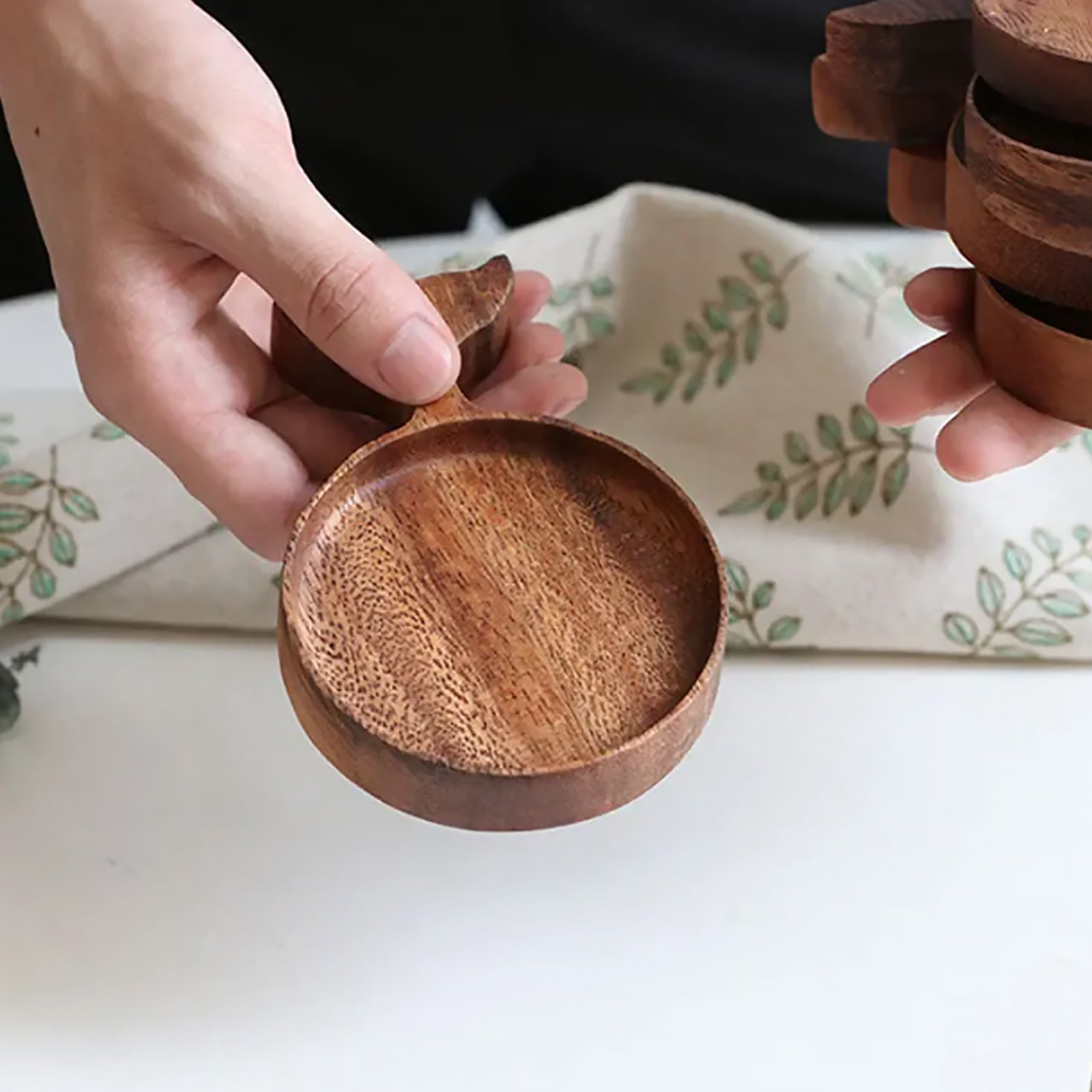 Wooden Fish Tray - Japanese Style Snack Coaster