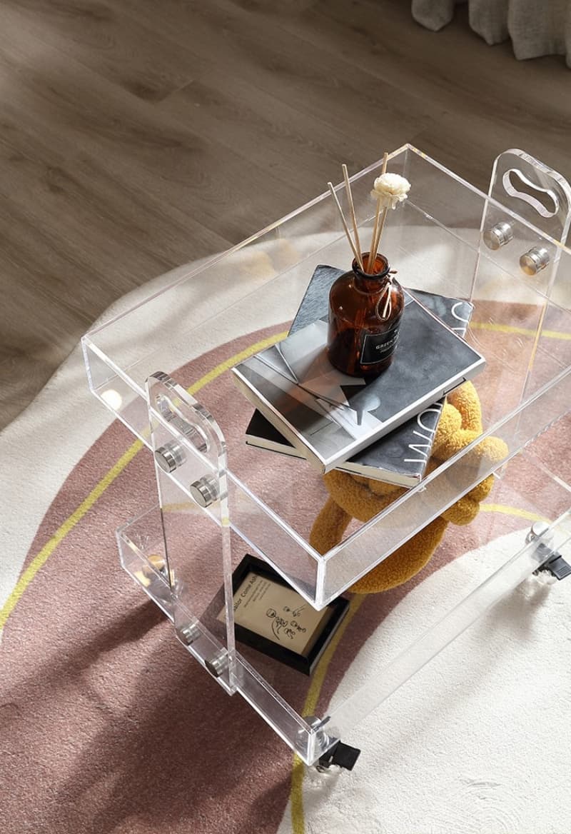 MODERNIST | Acrylic Rolling Utility Cart