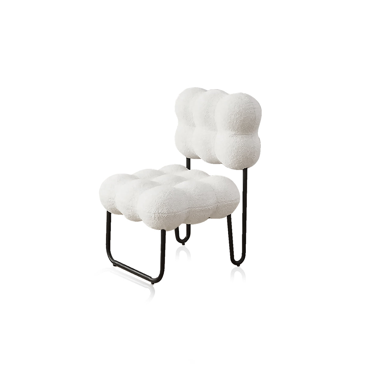 Area Couch Chair - Designer Cream Fabric Bench