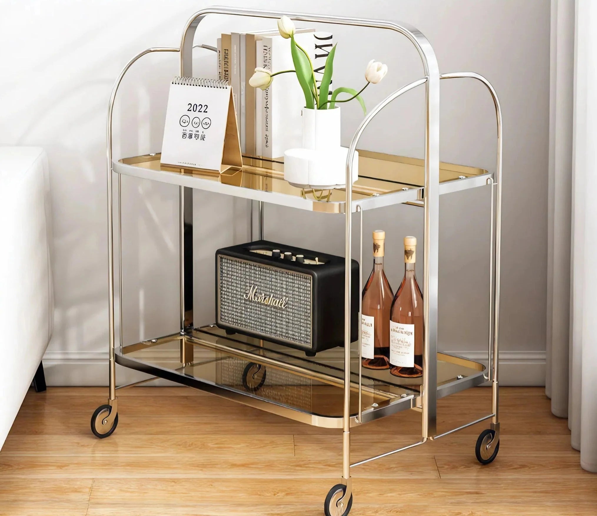 CLARITY GLIDE| Foldable Transparent Trolley
