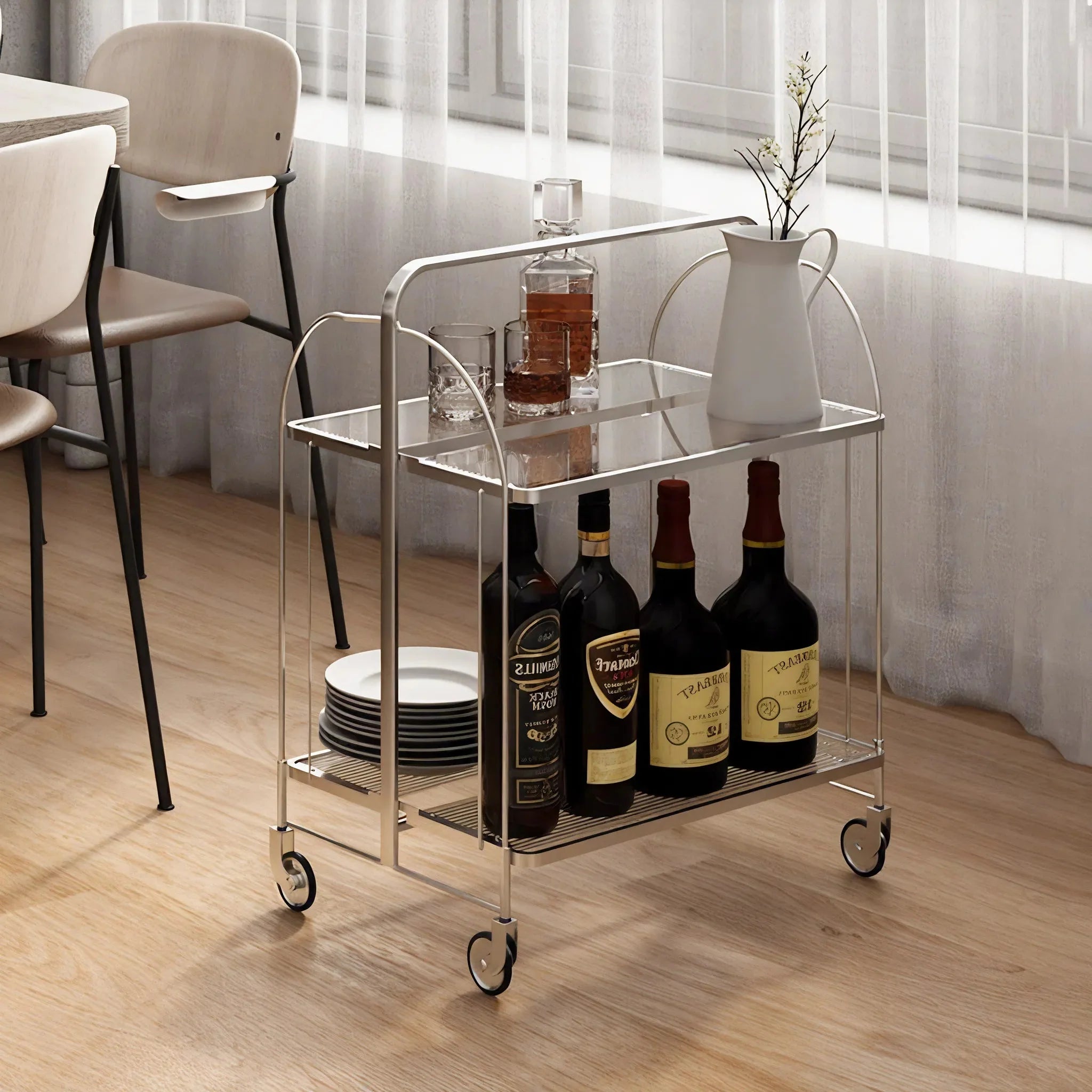 CLARITY GLIDE| Foldable Transparent Trolley