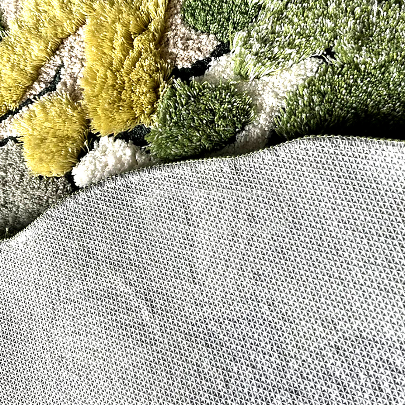 Green Moss Rug – Large Hand Crafted 3D Texture
