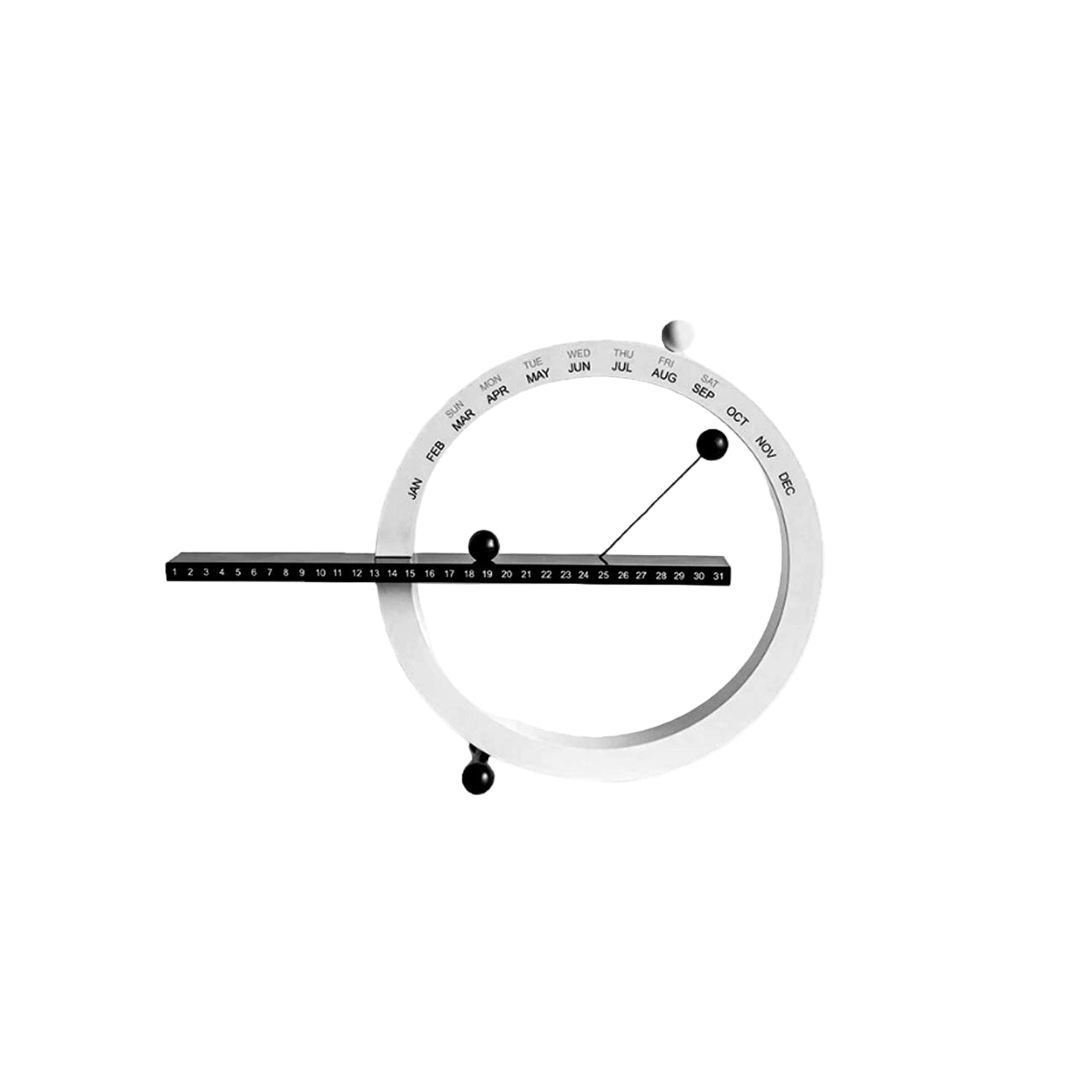 Magnetic Ball Clock | Interactive Desk Calendar