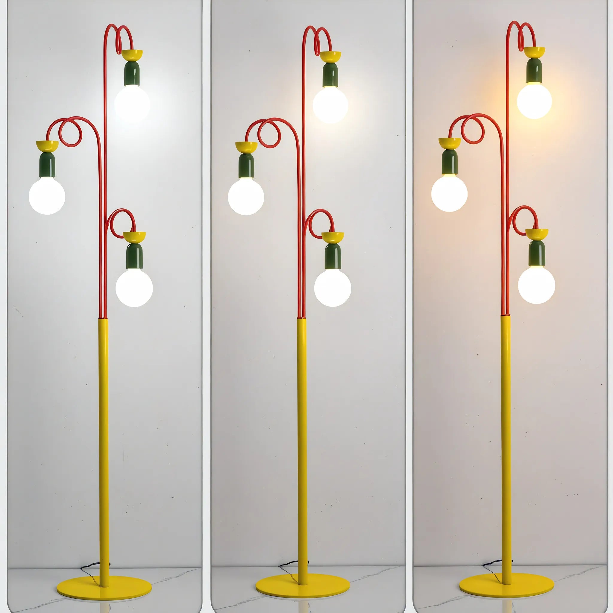 VÅGFIGUR | Triple-Light Floor Lamp