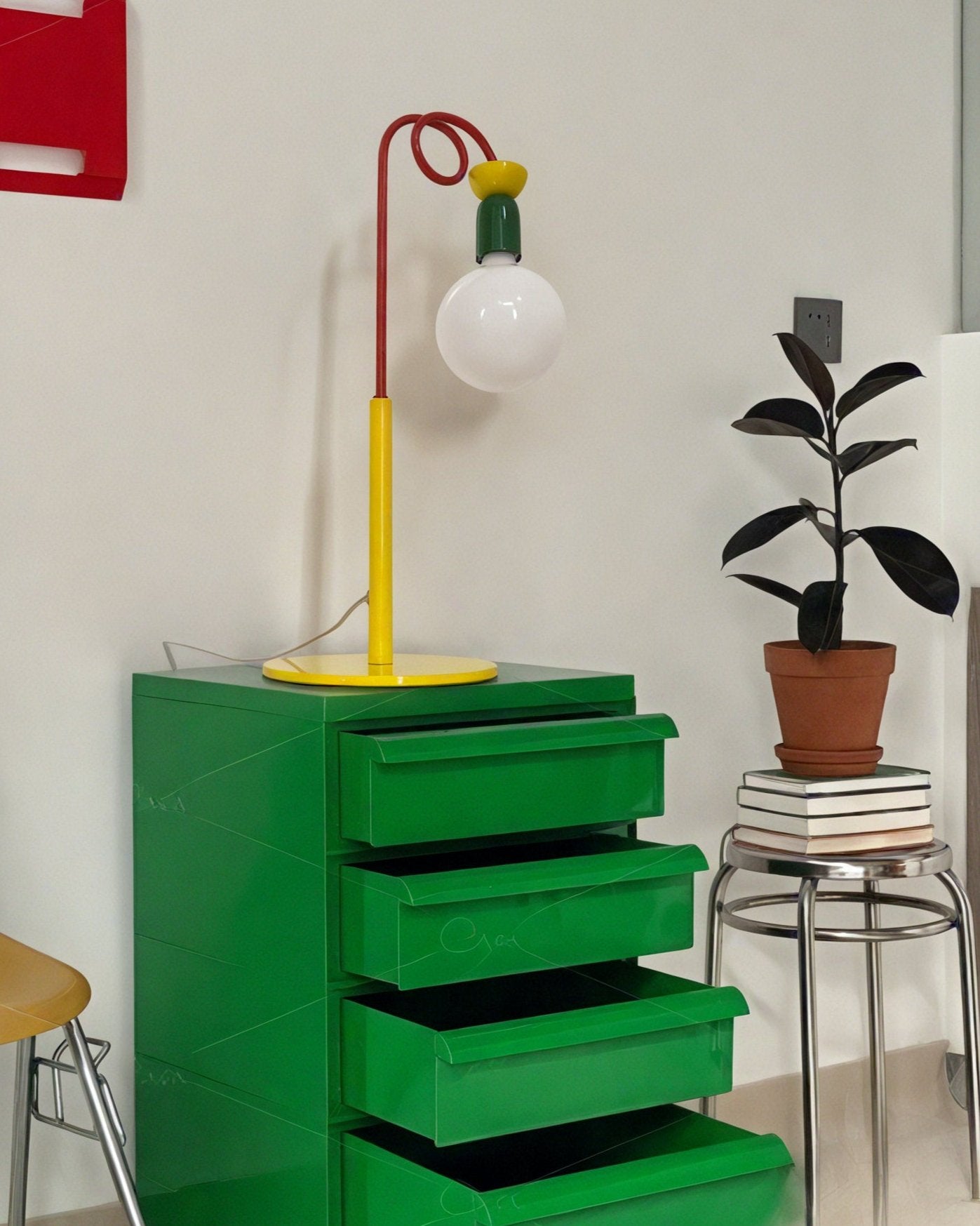 TWIRL-GLOW | Memphis Postmodern Sculptural Lamp