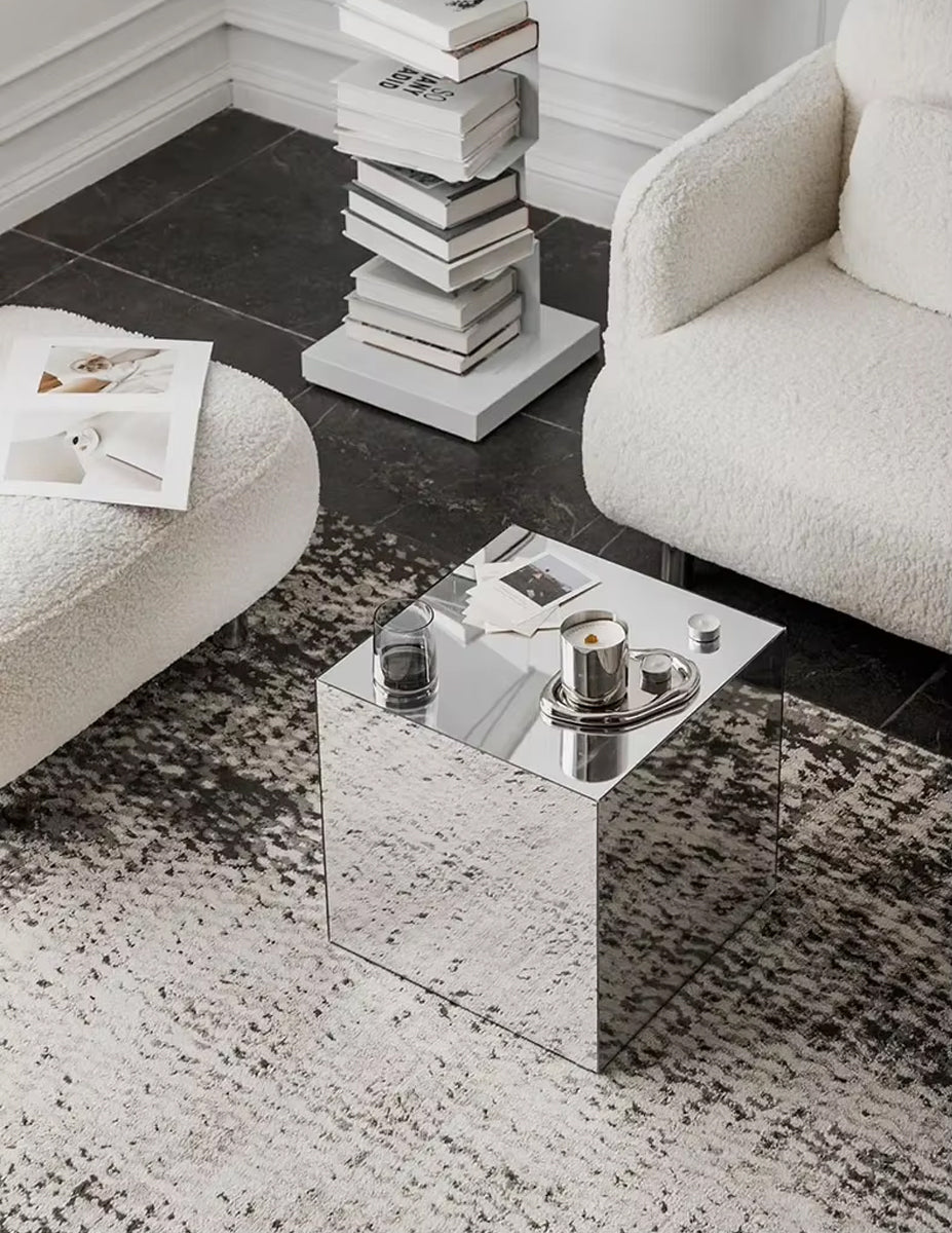 Mirror Cube Table – Modern Acrylic Coffee Table