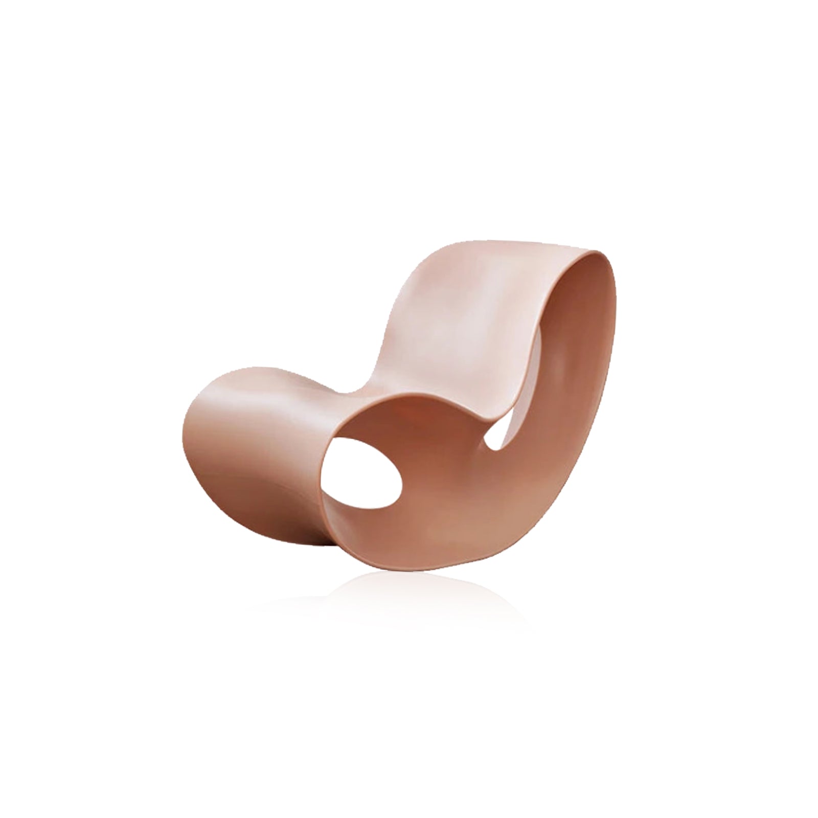 Lazy Lounge Chair - Modern PE Plastic Seat