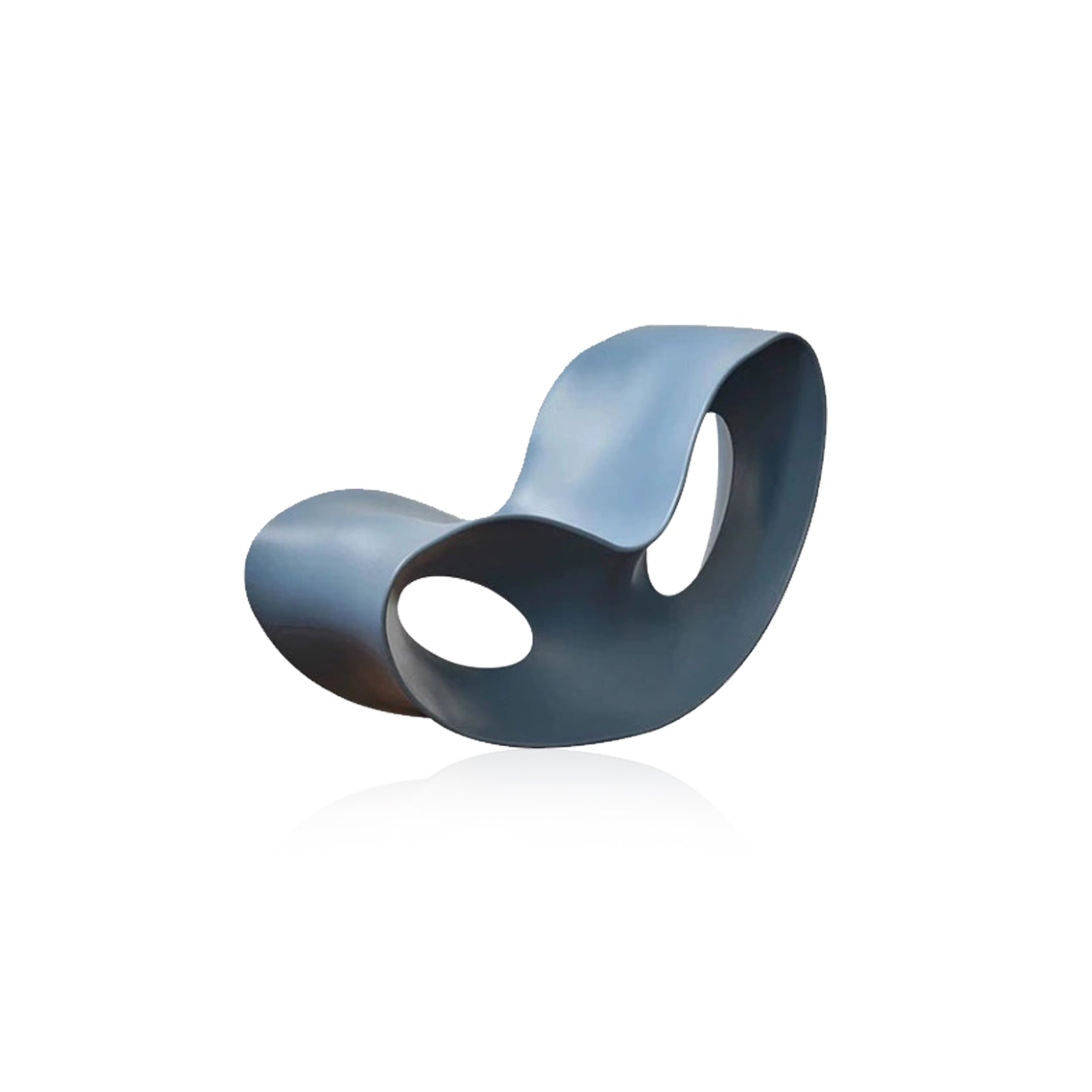 Lazy Lounge Chair - Modern PE Plastic Seat