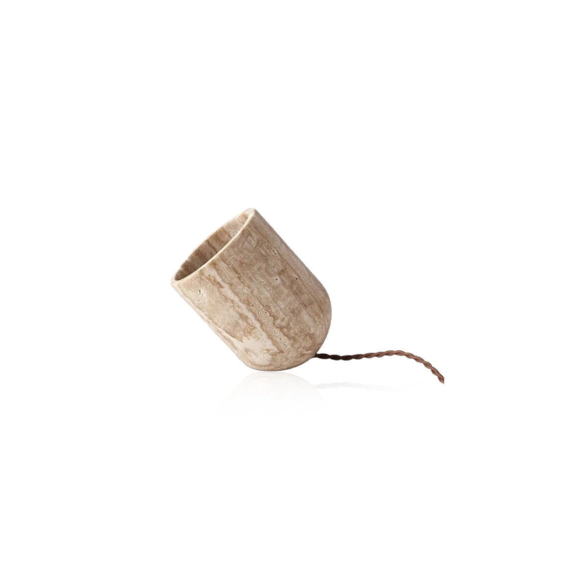 Travertine Stone Lamp - Modern Table & Floor Light
