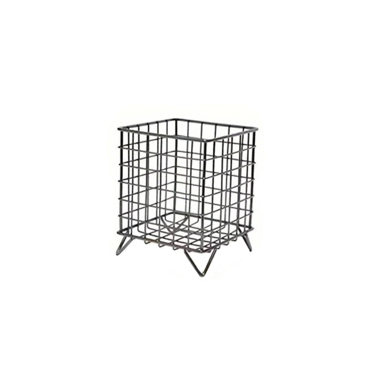 Desk Storage Basket - Mini Mesh Organizer Compact Stainless Steel