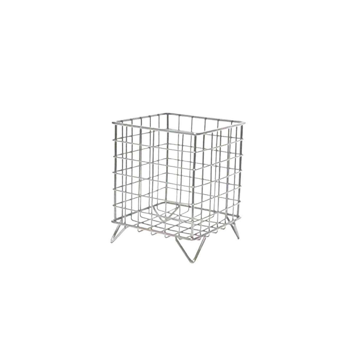 Desk Storage Basket - Mini Mesh Organizer Compact Stainless Steel
