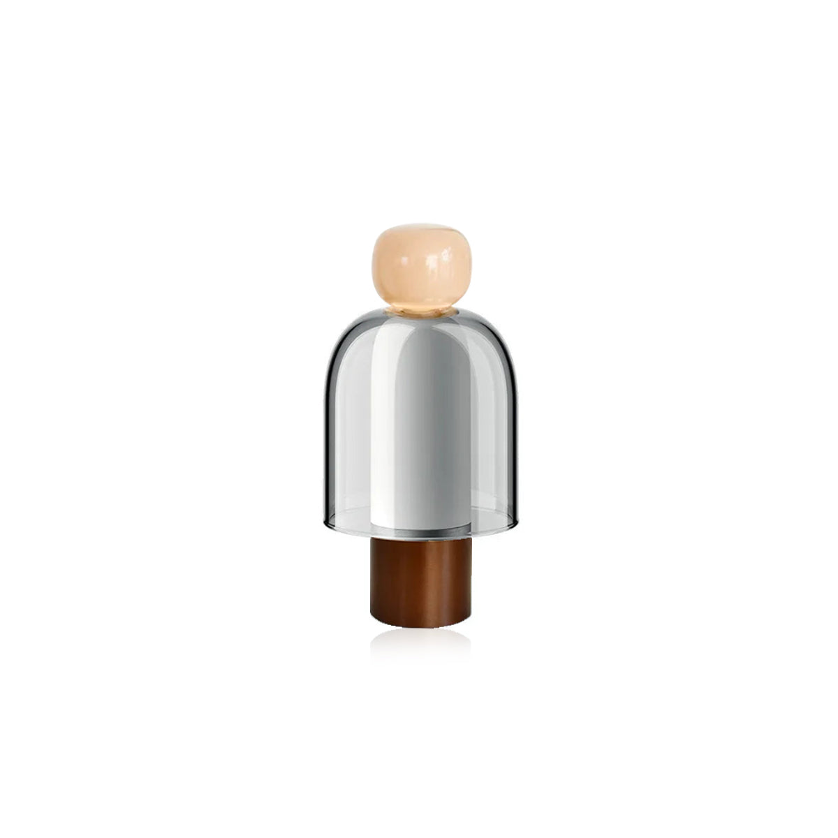 Cordless Glass Table Lamp – Rechargeable Portable Light
