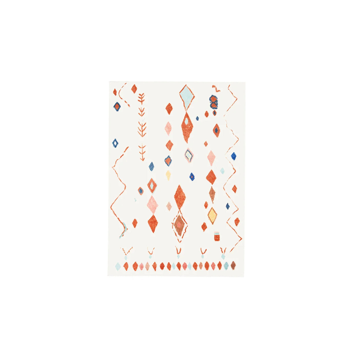 Morocco Style Rug – Abstract Area Rug, Handcrafted Art Carpet