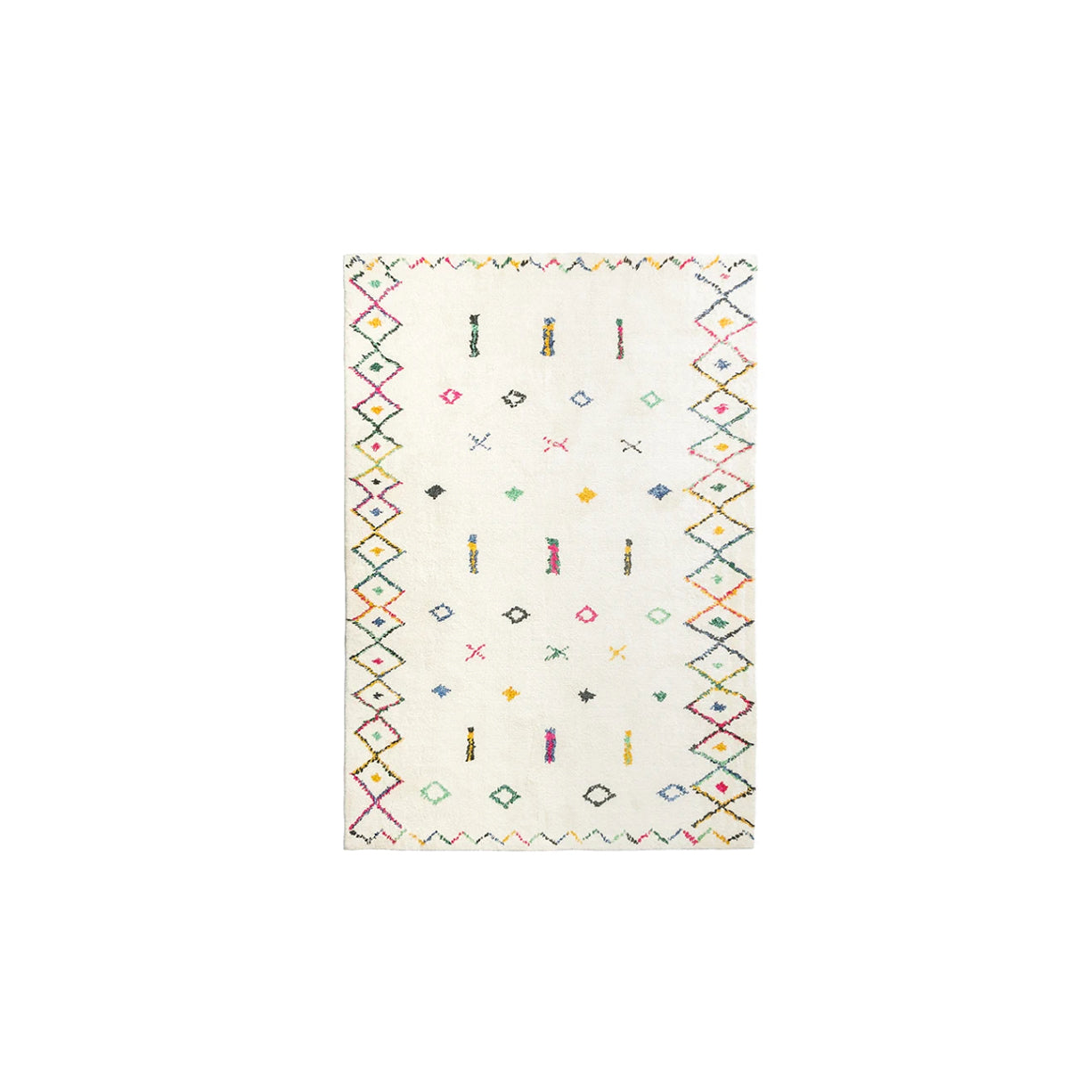 Morocco Style Rug – Abstract Area Rug, Handcrafted Art Carpet