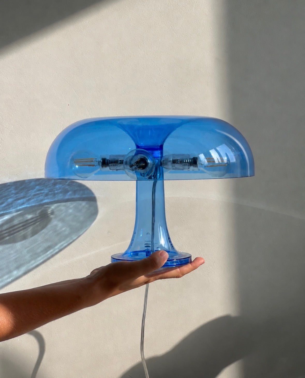 Mushroom Table Lamp | Bauhaus Style Transparent Desk Light