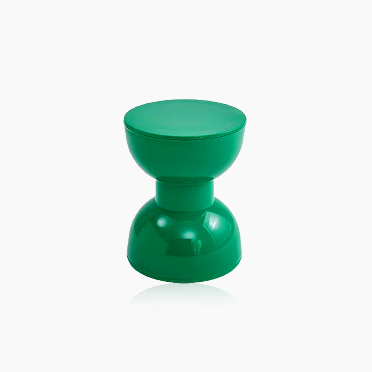 Nordic Hourglass Stool – Glossy ABS Side Table