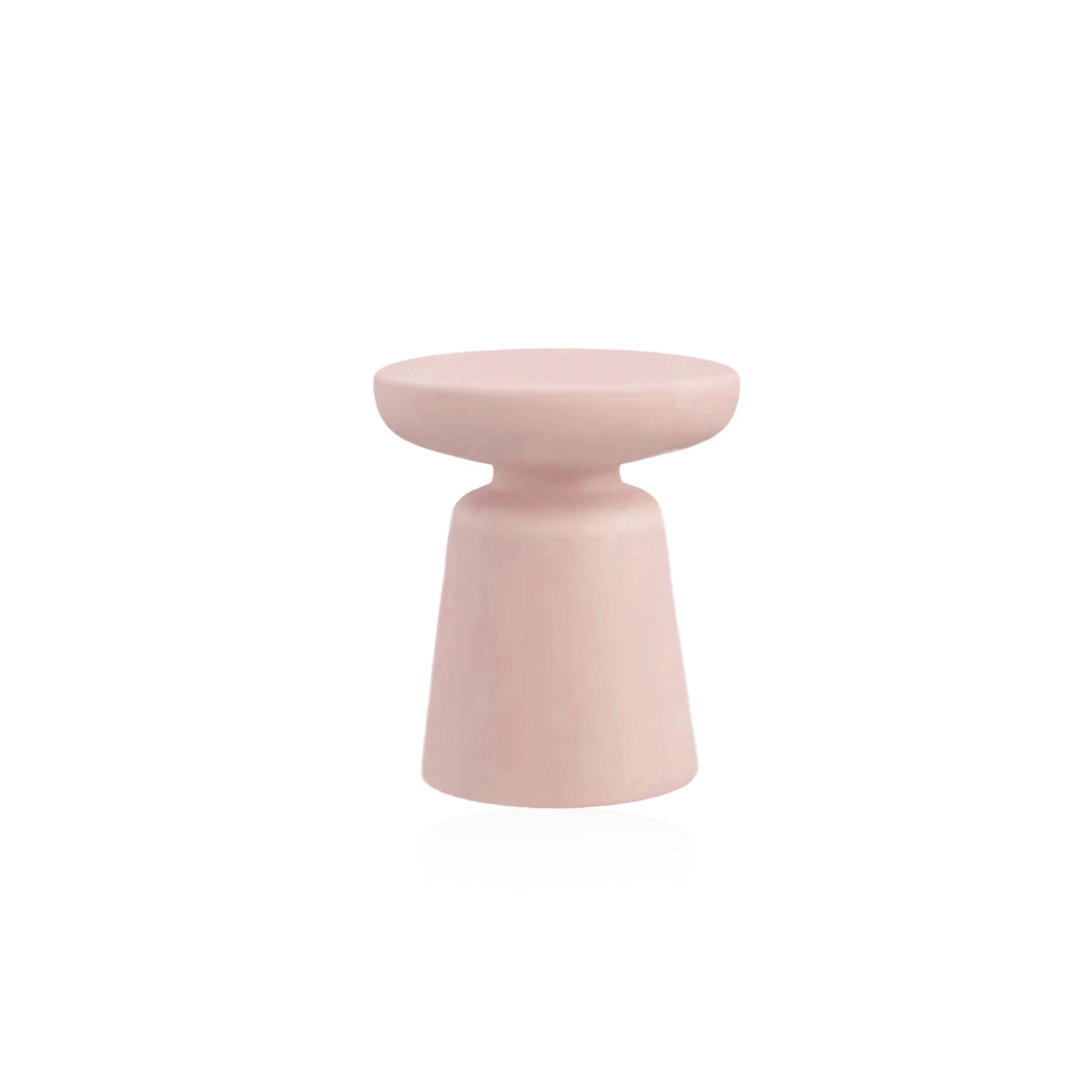 Nordic Matte Side Table - Round ABS Stool Compact