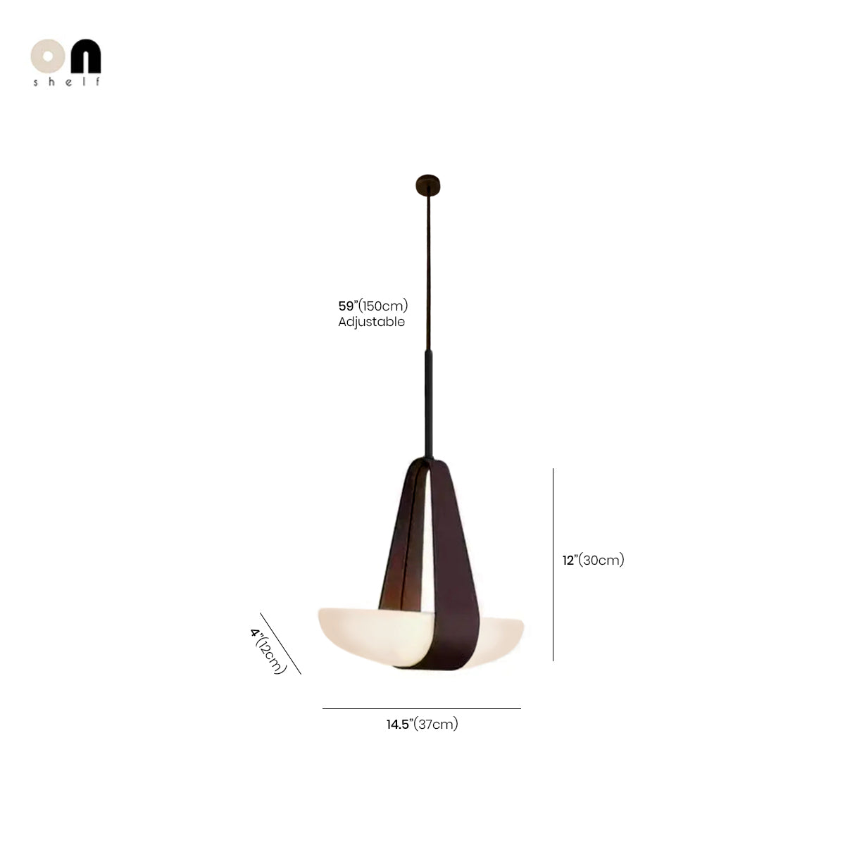 Floating Leather Chandelier – Modern Ceiling Light with Warm