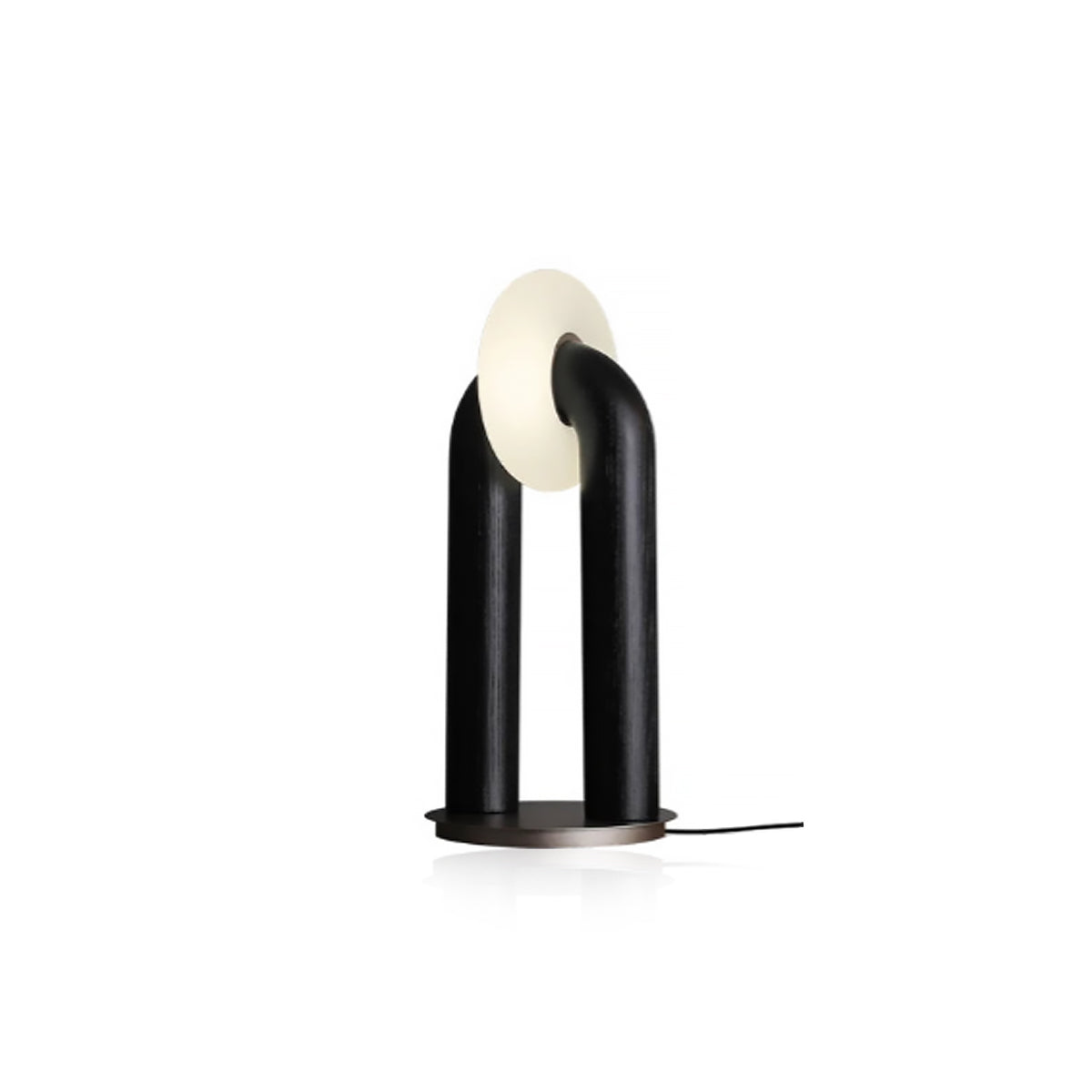 Vintage Wood Table Lamp - Solid Ash Wood Base, Dimmable Lighting