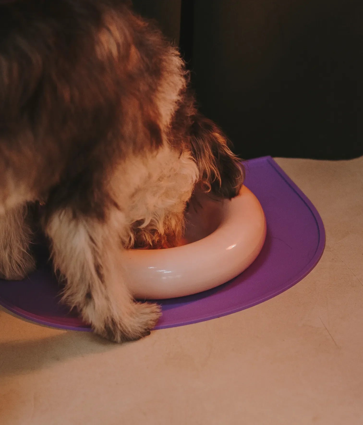Pink ceramic bowl